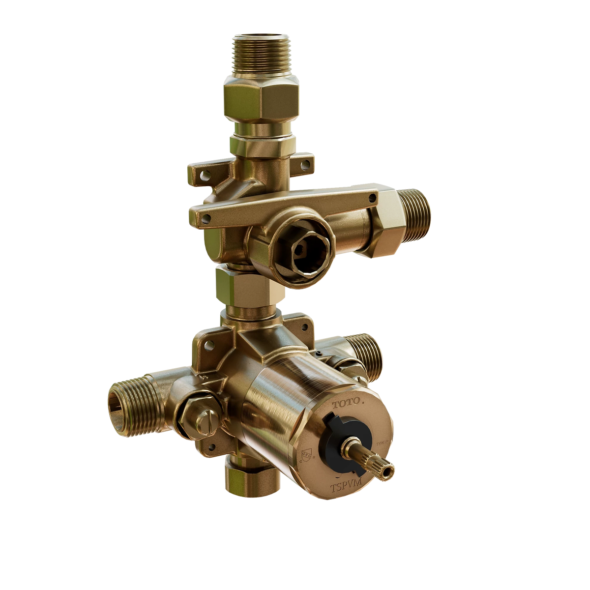 TOTO Pressure Balance Rough-In Valve with Diverter, 1/2 in. NPT or Sweat (Trim Sold Separately) - TSPVM
