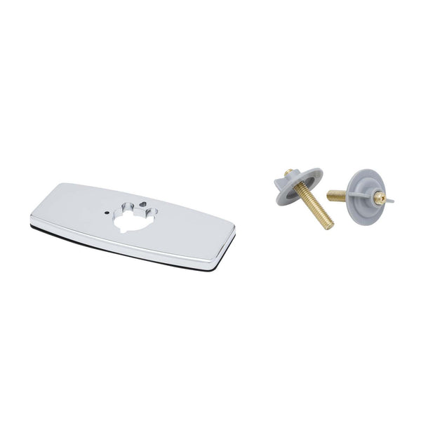 T&S Brass 013433-40 4" c/c Forged Deck Plate, Chrome Plated