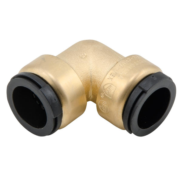 Watts LF4717-18 1 IN CTS Brass Quick-Connect Elbow