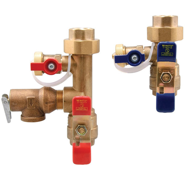 Watts 100179 3/4" Lead Free Tankless Water Heater Valve Set