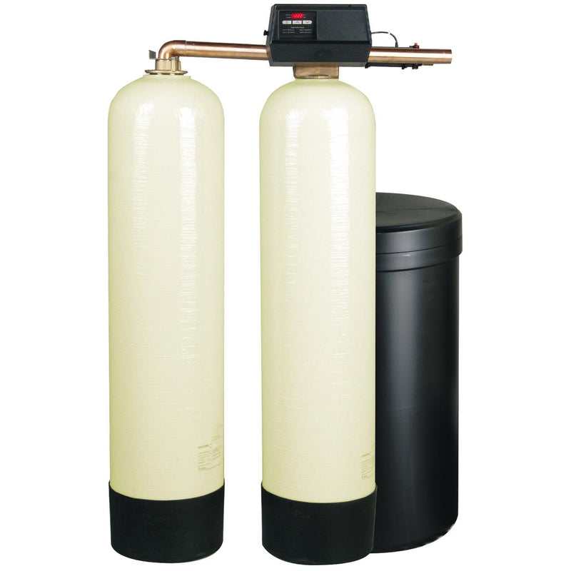 Watts PWS15T171H21 1 1/2 In Almond Mineral Hardness Removal Twin Alt Water Softening System 24 In