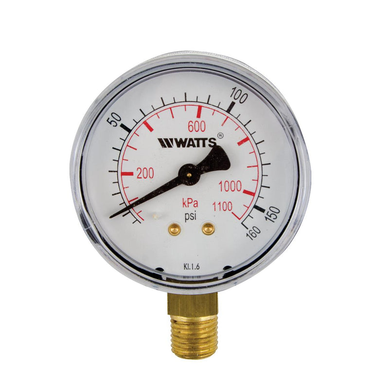 Watts LFDPG1-2 1/2 0-160 1/4 Gauge