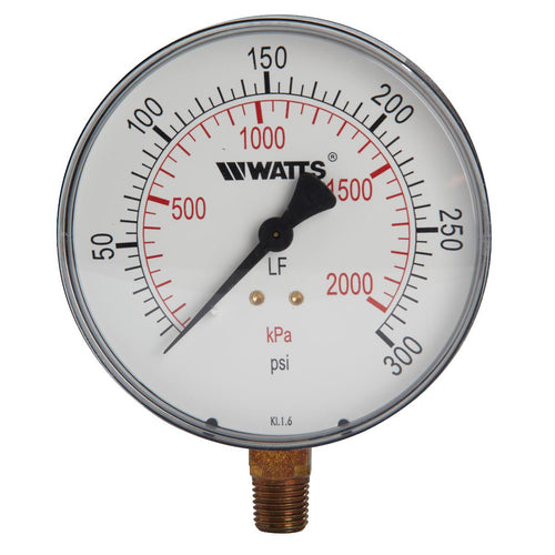 Watts LFDPG1-4 0-300 1/4 Gauge