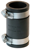 Flexible Coupling 1-1/4" x 1-1/4" Connects Cast Iron/PVC to Cast Iron/PVC