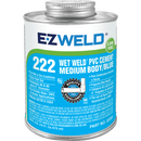 E-Z WELD EZ22201-Wet Weld PVC Medium Body Blue Cement, 1/4" Pint, 4 Ounce