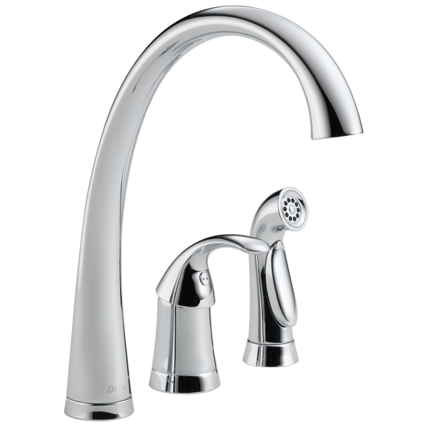 Pilar Single Handle Kitchen Faucet With Spray In Chrome