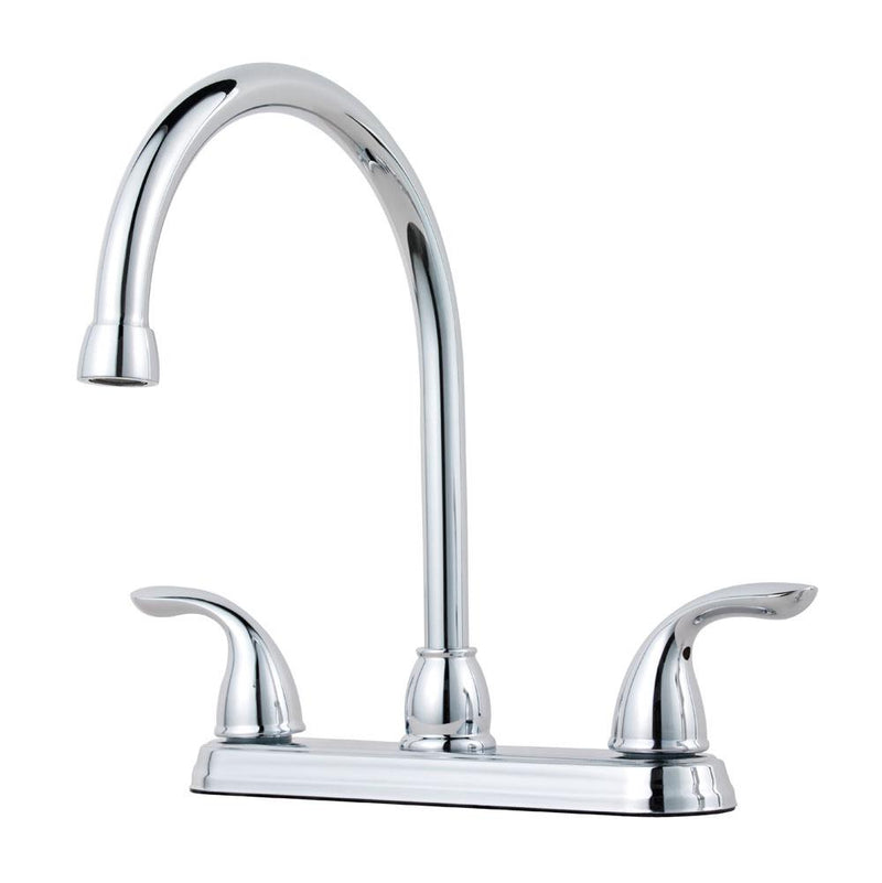 Pfister G136-2000 Chrome Two Handle High Arc Kitchen Faucet