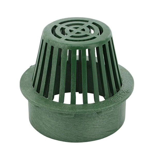 6 in. Plastic Round Drainage Grate in Green