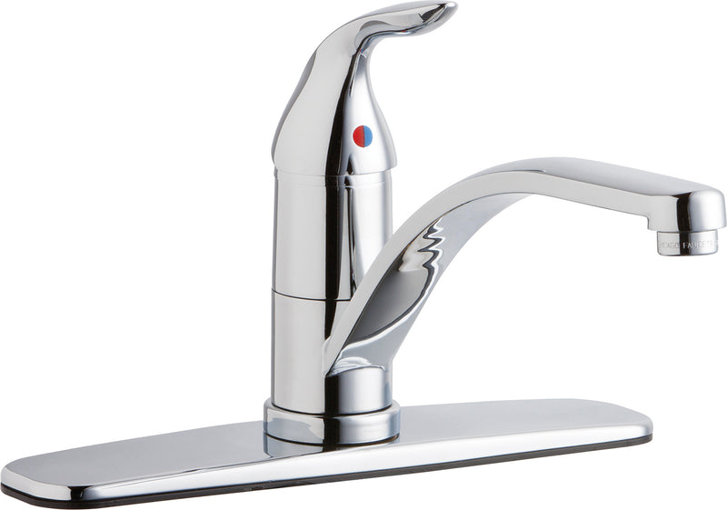 Chicago Faucets Kitchen Faucet, Manual Sin Lvr 431-ABCP