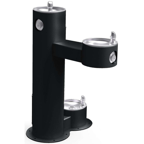 Halsey Taylor 4420DBFRKBLK Outdoor Fountain Bi-Level w/ Pet