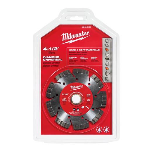 Milwaukee 4 1/2" Diamond Universal Segmented-turbo Saw Blad