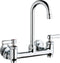 Chicago Faucets Sink Faucet, 8'' Wall W/ Stops 640-GN1AE35-369YAB