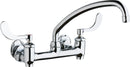 Chicago Faucets Sink Faucet, 8'' Wall W/ Stops 640-L9E35-317YAB