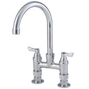 Watts Economy 4" Deck Mount Faucet w/ 14" Swivel Spout