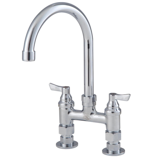 Watts Economy 4" Deck Mount Faucet w/ 14" Swivel Spout