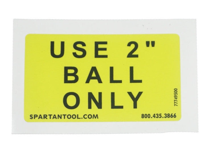 Spartan Tool Decal Hitch Coupler 77749500
