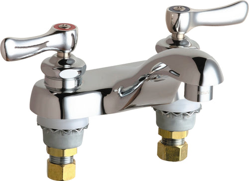 Chicago Faucets 4" Deck-Mounted Manual Sink Faucet 802-VABCP