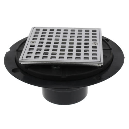 Square FHA Shower Drain, For Tile-in Applications