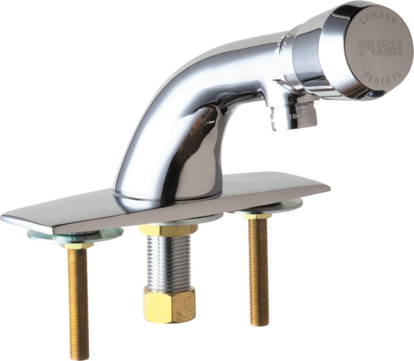 Chicago Faucets Lavatory Faucet Metering 857-E12V665PushAB