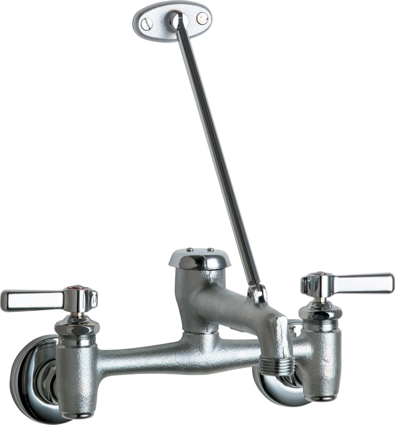 Chicago Faucets 8" Wall Mounted Straight Sink Faucet 897 Series