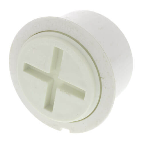 2" PVC Tom-Kap Cleanout Adapter and Plug