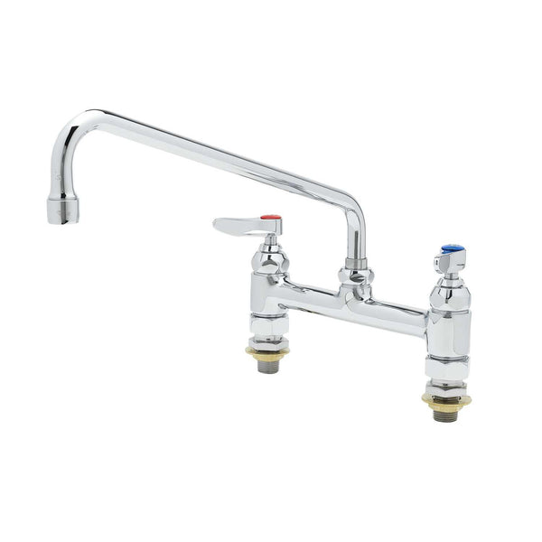 T&S Brass B-0221-CC Double Pantry Faucet, 8" Centers