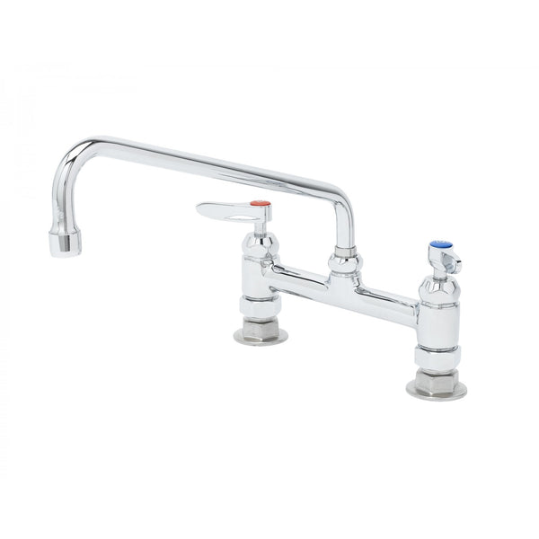 T&S Brass B-0221-CR Double Pantry Faucet, 8" Centers