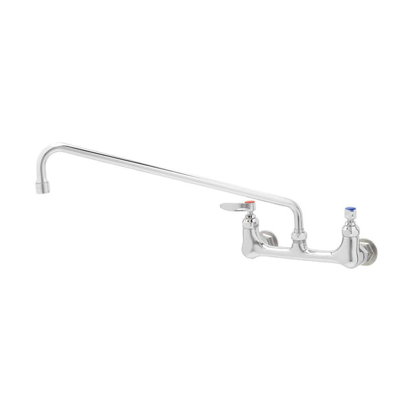 T&S Brass B-0230 Double Pantry Faucet, Wall Mount 8" Centers