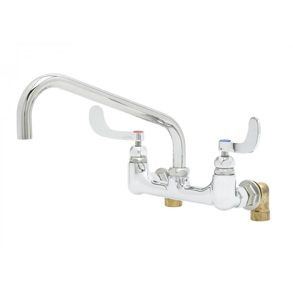 T&S Brass B-0290-04 Big-Flo Mixing Faucet, 8" Wall Mount