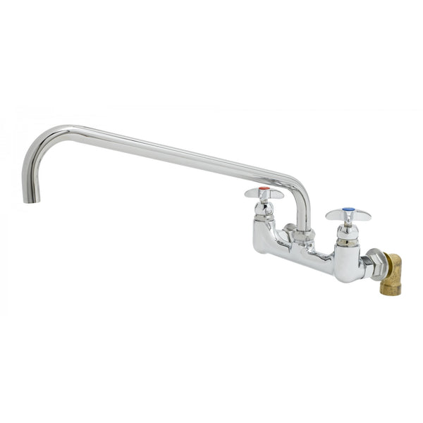 T&S Brass B-0291 Big-Flo Mixing Faucet, Wall Mtd, 8" Centers