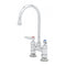 T&S Brass B-0325-CR 4" c/c Double Pantry Faucet, Swivel GN