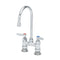 T&S Brass B-0325 Double Pantry Faucet, Deck Mount,4" Centers