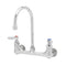 T&S Brass B-0330 Double Pantry Faucet, 8" Wall Mount