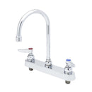 T&S Brass B-1142 Workboard Faucet, Deck Mount, 8" Centers