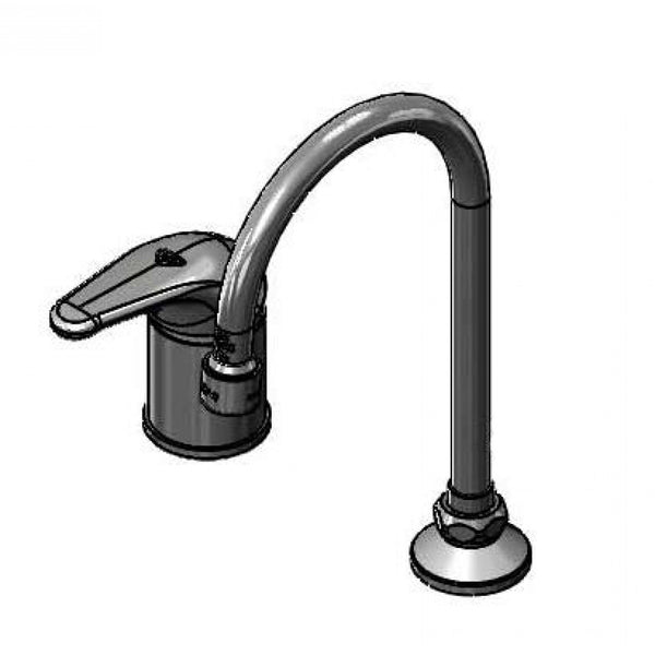 T&S Brass B-2741 Single Lever Side Mount Control Base Faucet