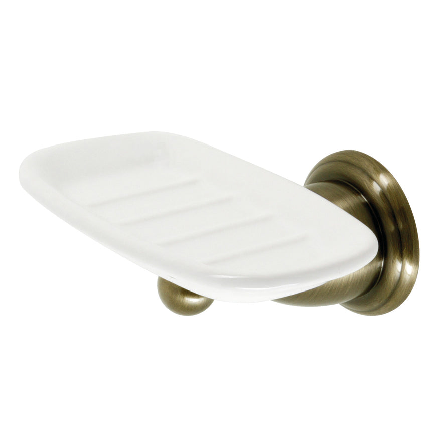 Heritage BA1755AB Wall Mount Soap Dish Holder, Antique Brass