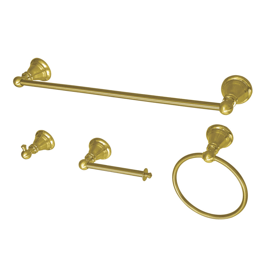 American Classic BAHK192478BB 4-Piece Bathroom Hardware Set, Brushed Brass