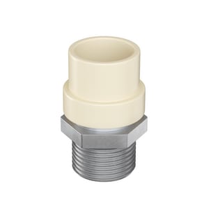 1-1/2" CPVC x Mip Stainless Steel Adapter