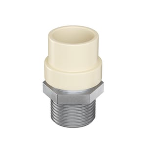 1/2" CPVC x Mip Stainless Steel Adapter