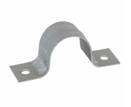 1 1/4" Galvanized Pipe Strap 2-Hole