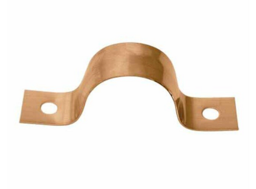 1/2" Copper Pipe Strap 2-Hole