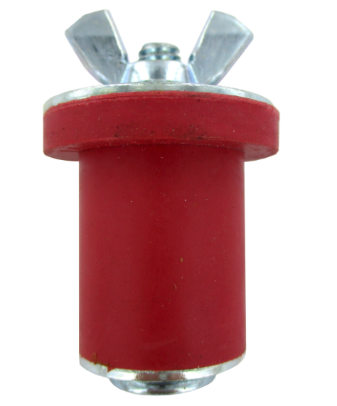 1" Economy Test Plug, Galvanized Steel W/ Rubber Gasket