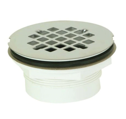 2" Jiffy Joint Shower Drain Stainless Steel Grid