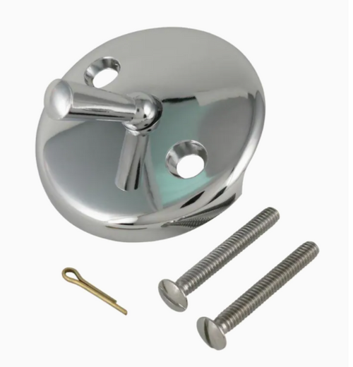 Tub Trip Lever Face Plate, Chrome Finish