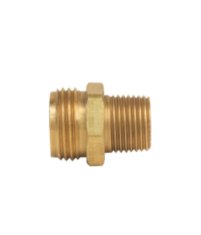 1/2" MIP x 3/4" MHT Brass Hose Adapter