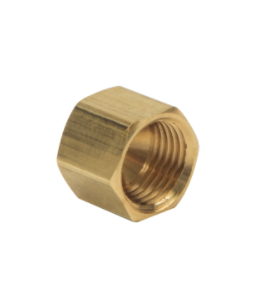 1/4" Rough Brass Compression Nut, 200 psi