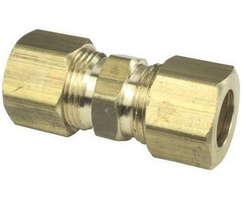 1/2" Compression x 3/8" Rough Brass Compression Union