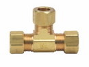 3/8" Compression Tee, Rough Brass 200 psi