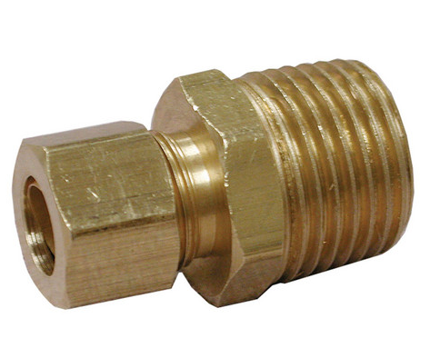 7/8" Compression x 3/4" MIP Union Brass Adapter