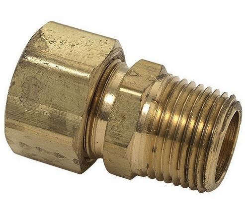 1/2" Compression x 1/2" MIP Lead Free Brass Union, 200 psi